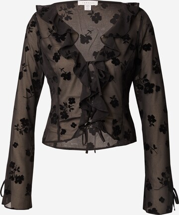 TOPSHOP Blouse in Black: front