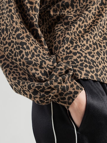 VERO MODA Majica 'VMNELLA' | rjava barva