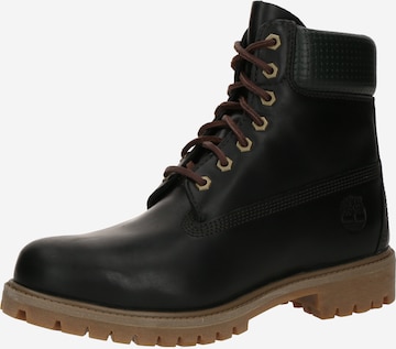 TIMBERLAND Ботинки на шнуровке в Зеленый: спереди