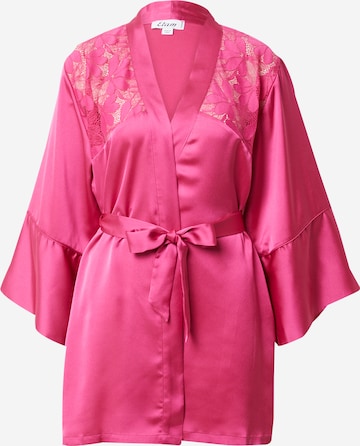 Robe de chambre 'EPATANTE' ETAM en rose : devant