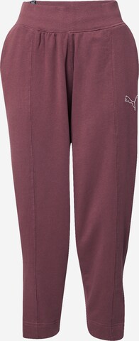 Loosefit Pantalon de sport PUMA en violet : devant