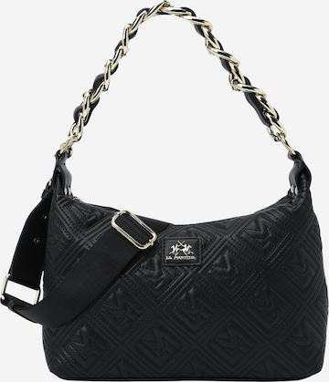 La Martina Shoulder Bag in Black: front