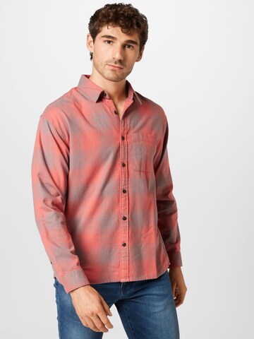 Abercrombie & Fitch Comfort fit Button Up Shirt in Red: front