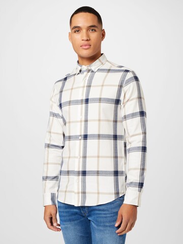 JACK & JONES - Regular Fit Camisa 'DALLAS' em branco: frente