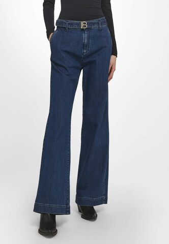 Laura Biagiotti Roma Wide leg Jeans in Blauw: voorkant