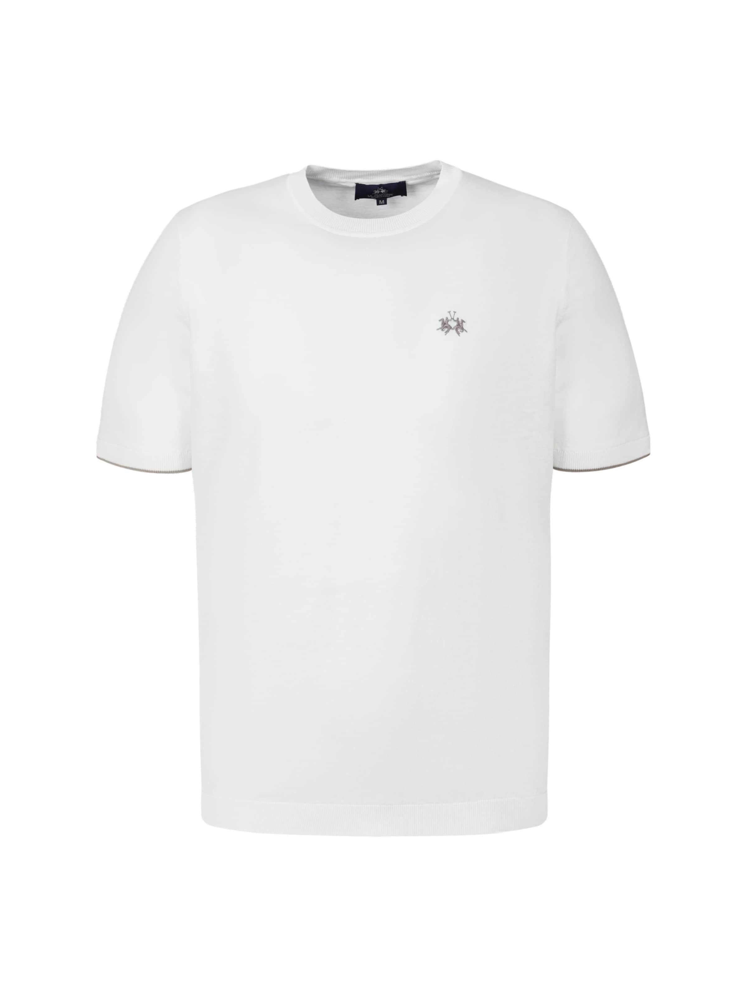 La Martina Performance Shirt 'MCS015' in White: front