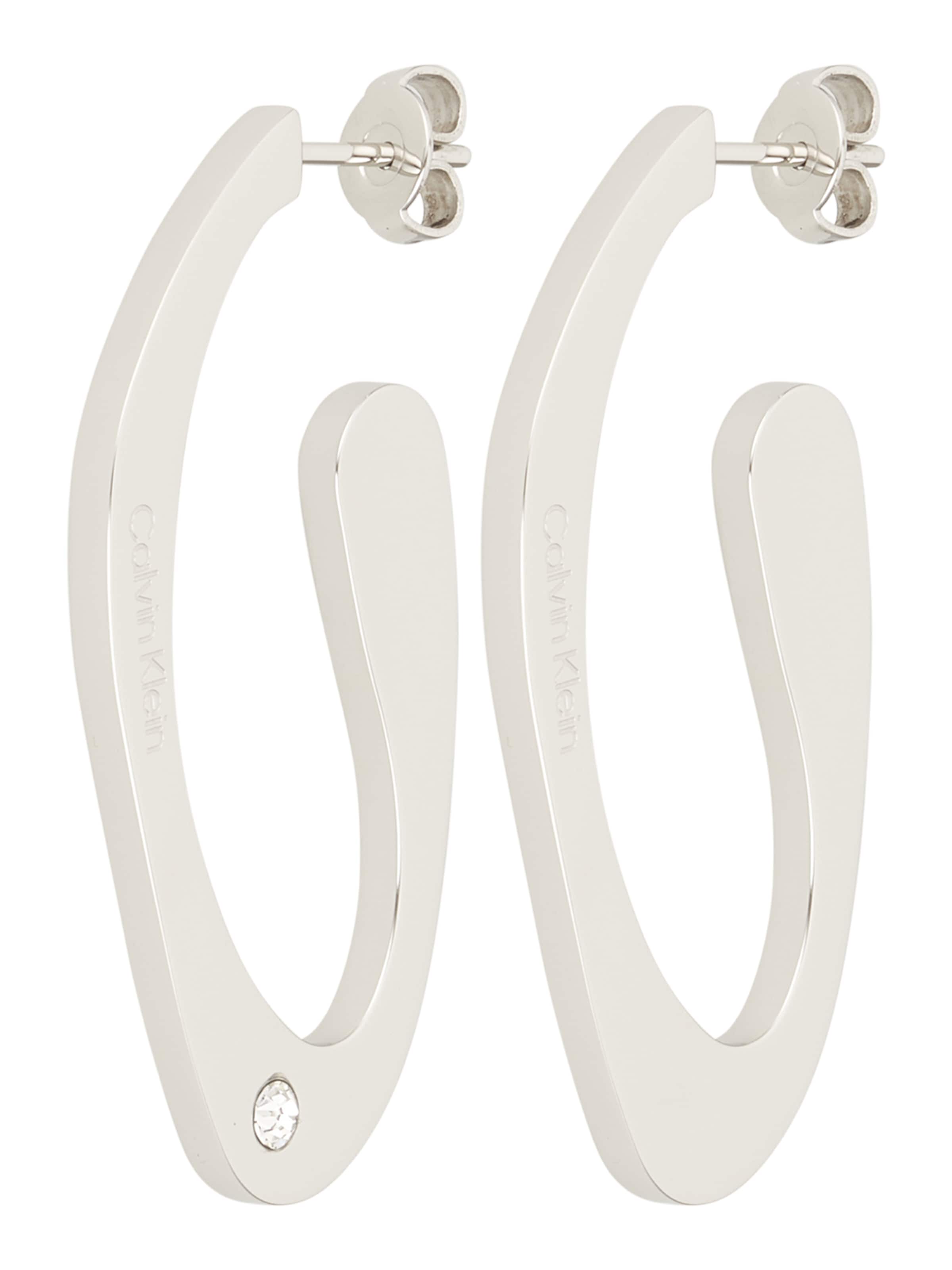 Calvin Klein Náušnice 'HARMONIOUS CONNECTION' – stříbrná: přední strana