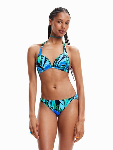 Triangle Hauts de bikini 'Bukit' Desigual en bleu : devant