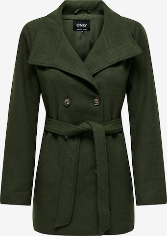 Manteau mi-saison 'MEDINA' ONLY en vert : devant