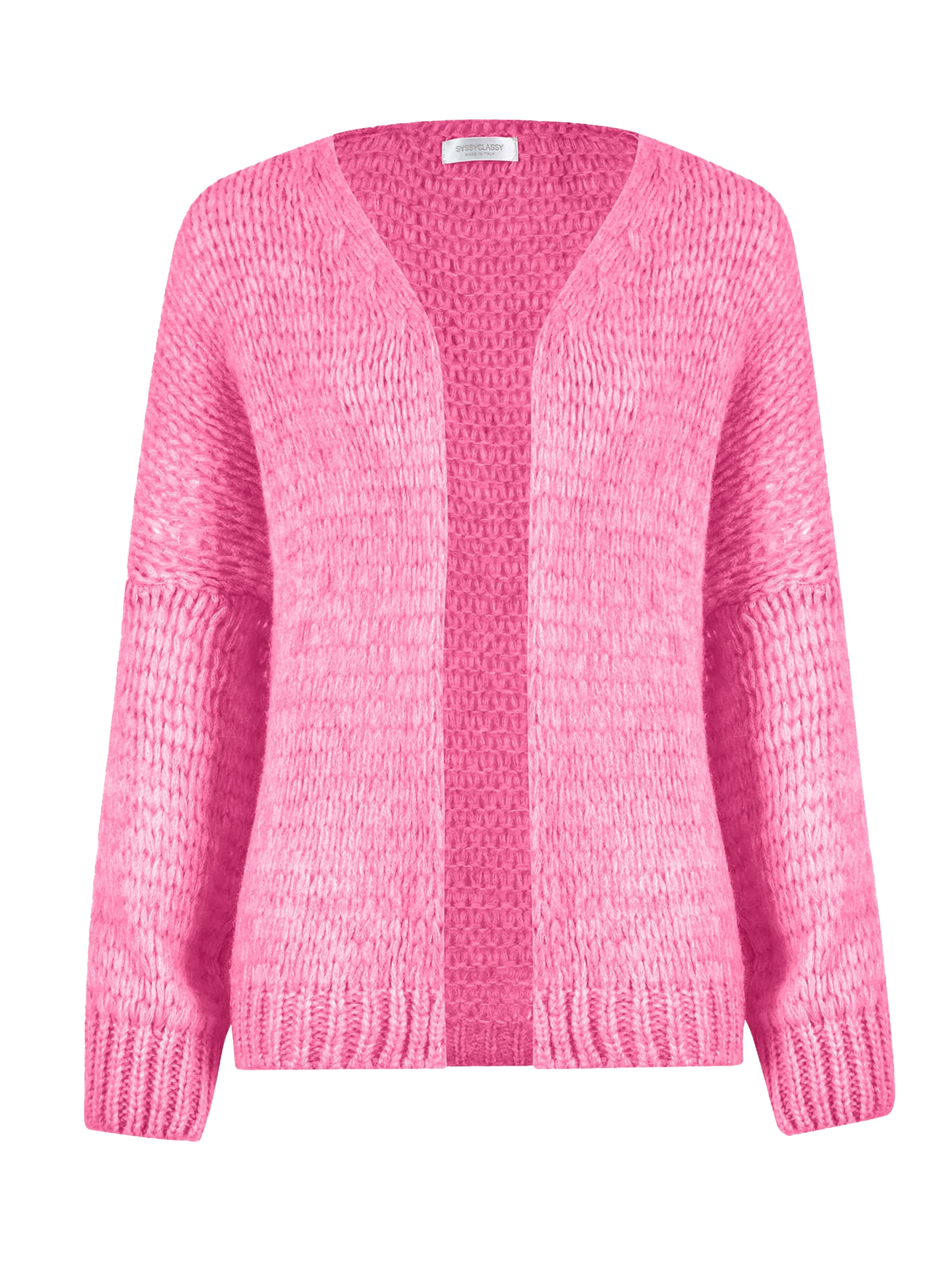 SASSYCLASSY Oversized Cardigan in Pink: front