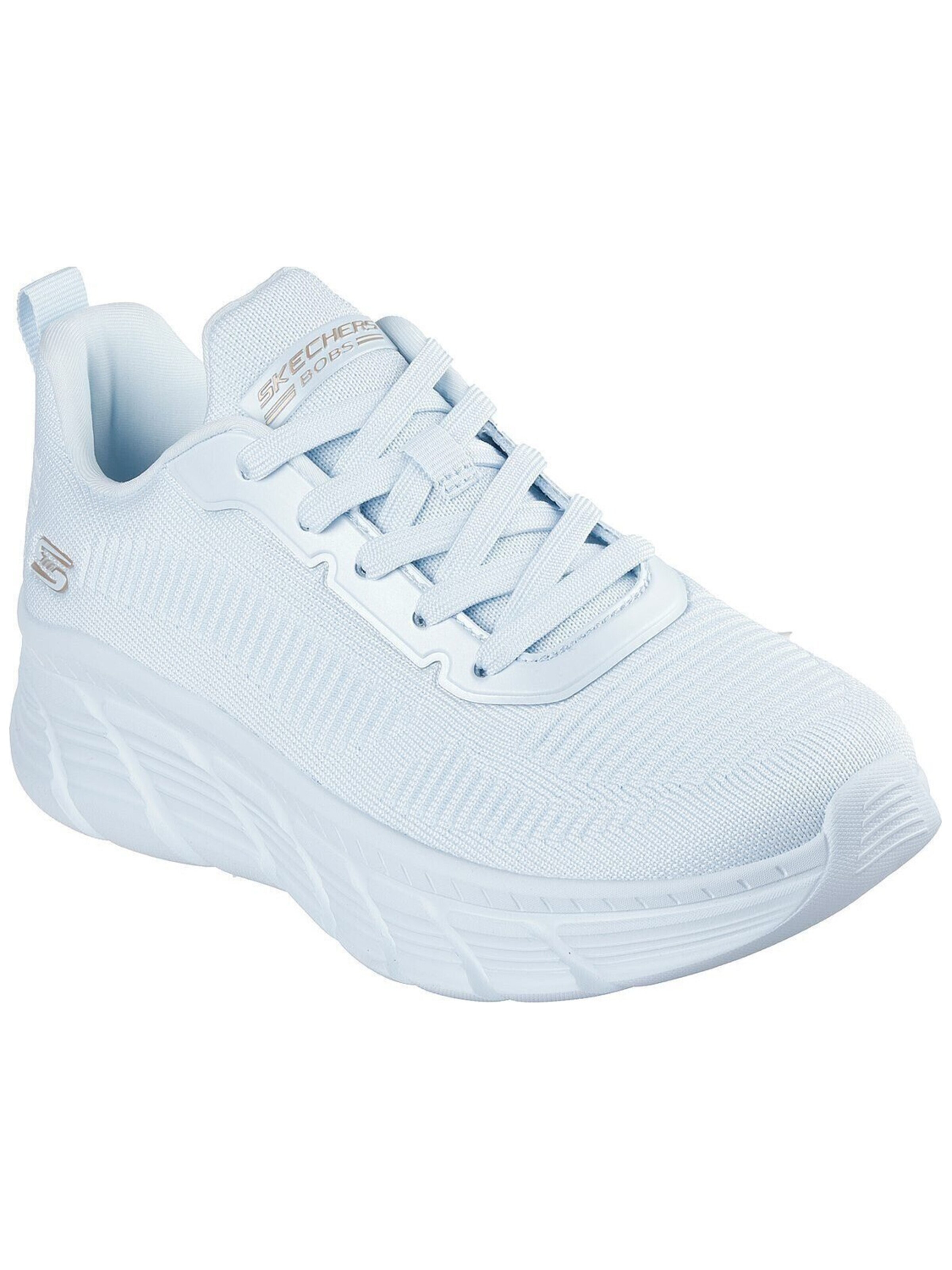 SKECHERS Platform trainers 'Bobs B Flex Hi - Fly' in Blue: front