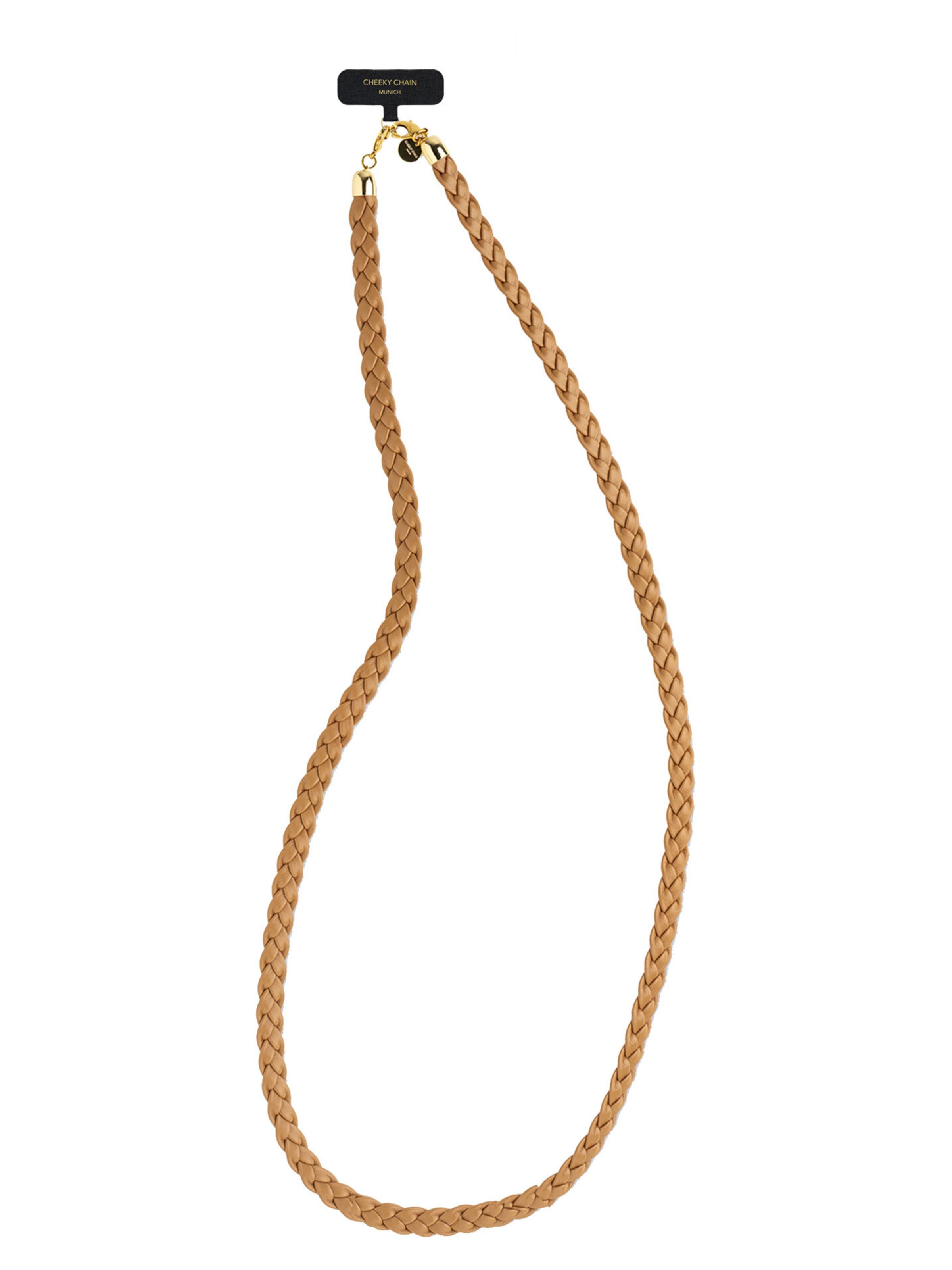 Protection pour smartphone 'Milano' Cheeky Chain Munich en marron : devant