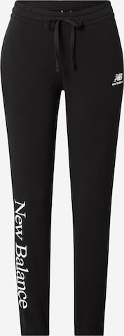 new balance Slim fit Pants in Black: front