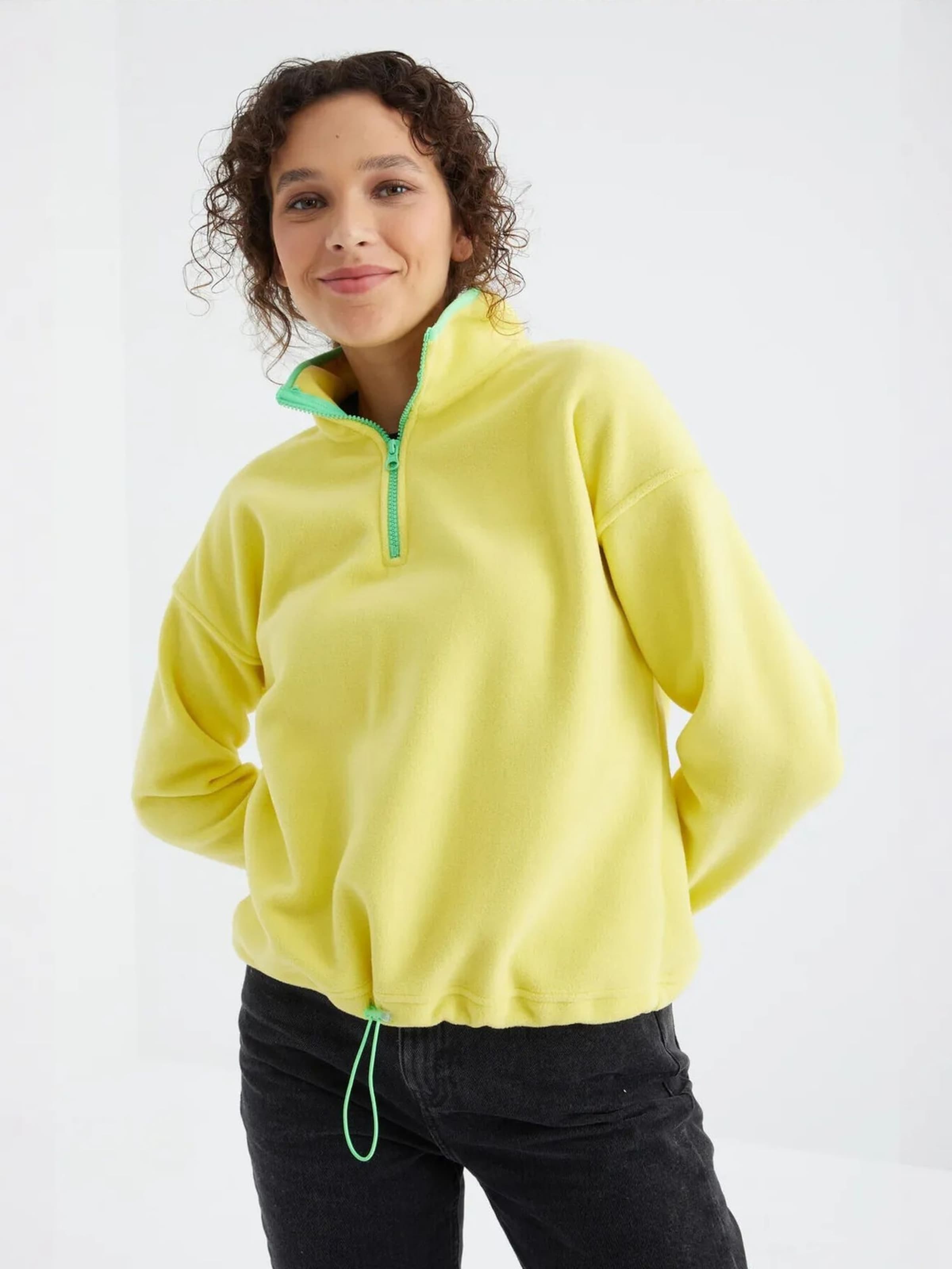 Tommy Life - Sweatshirt em amarelo: frente