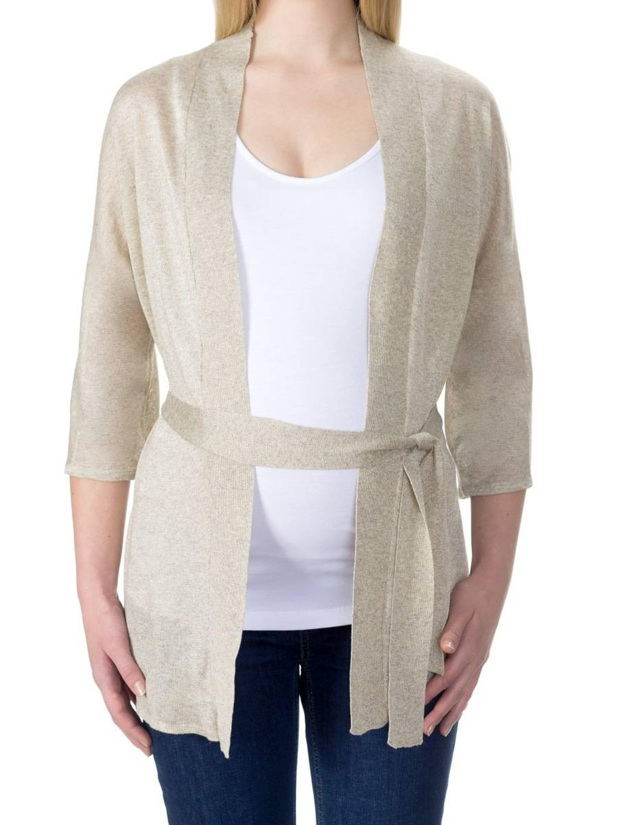 BELLYBUTTON Strickjacke 'FRIDE'‌‌‌‌ in Beige: Vorderseite