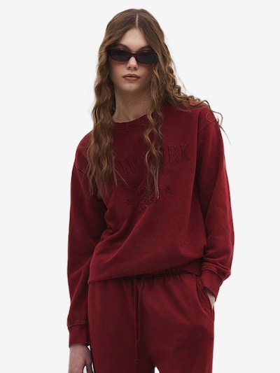 No Matter What Sweatshirt in bordeaux, Produktansicht