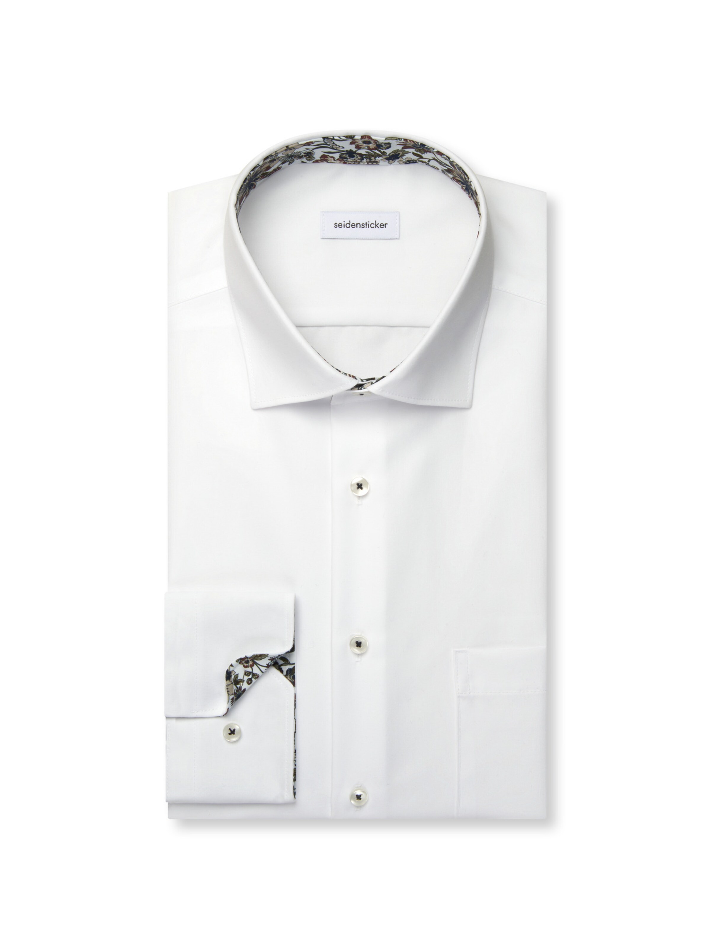 Coupe regular Chemise business 'SMART ESSENTIALS' SEIDENSTICKER en blanc