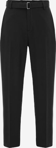 Regular Pantalon à plis Antioch en noir : devant