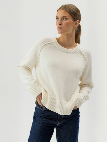 Pull-over ' Meg ' Holebrook en blanc : devant