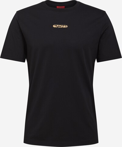 HUGO Shirt 'Durned' in de kleur Goud / Zwart, Productweergave