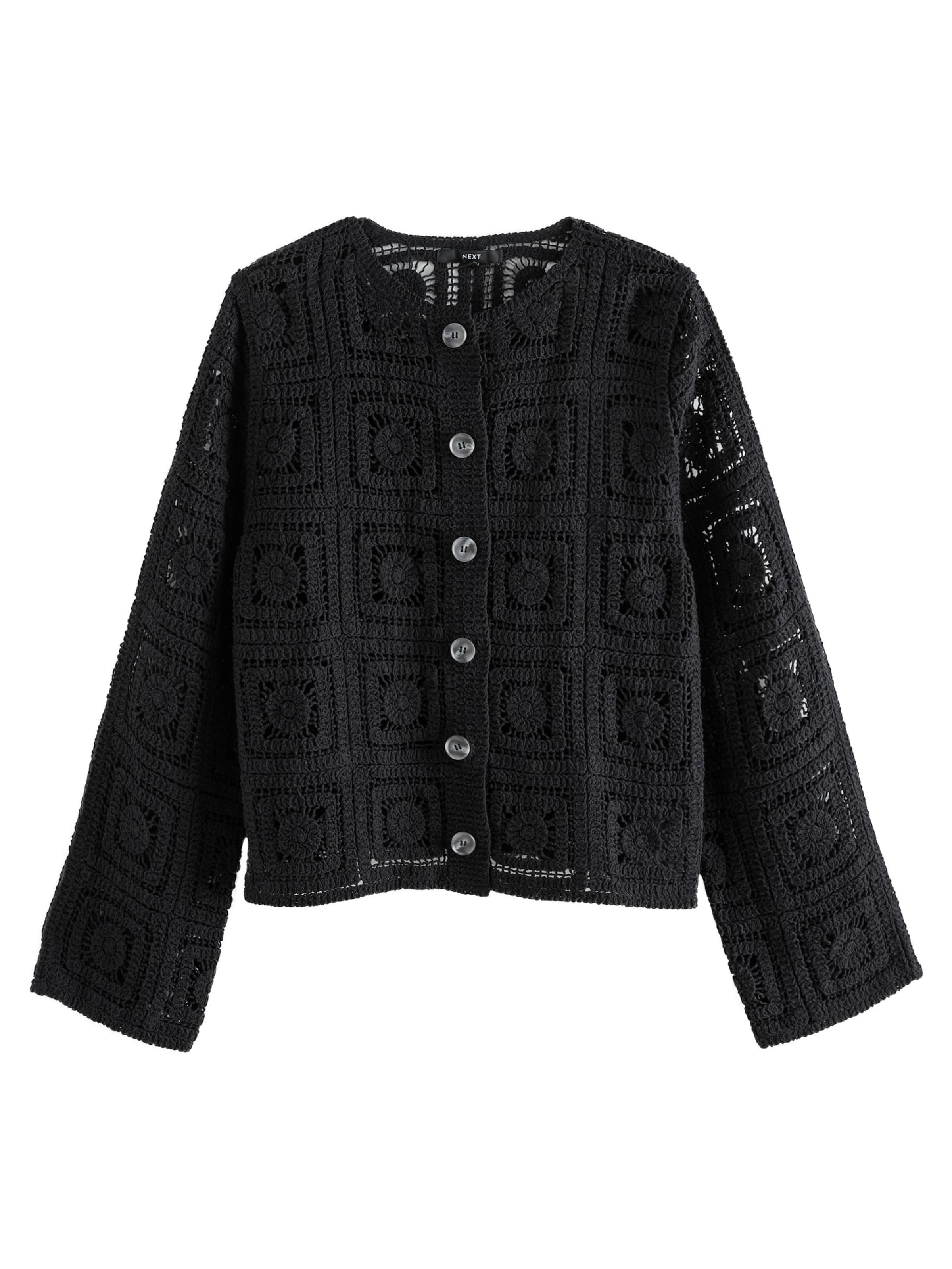 Next - Casaco de malha em preto: frente