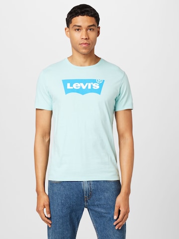LEVI'S ® Normální Tričko 'Graphic Crewneck Tee' – modrá: přední strana