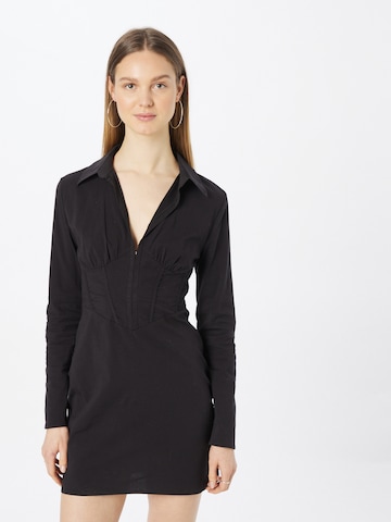 Robe-chemise NLY by Nelly en noir : devant