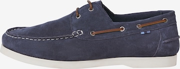 JACK & JONES - Mocasines 'GOLDERS' en azul: frente