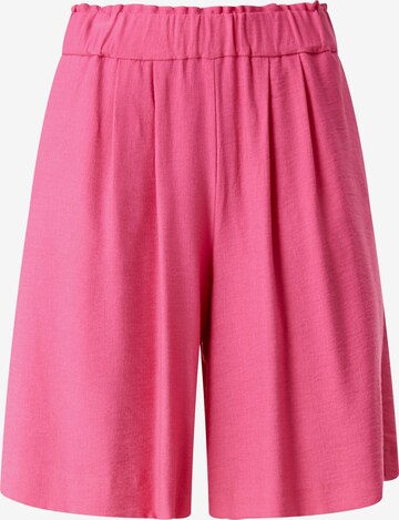 s.Oliver BLACK LABEL Zvonové kalhoty Kalhoty – pink: přední strana