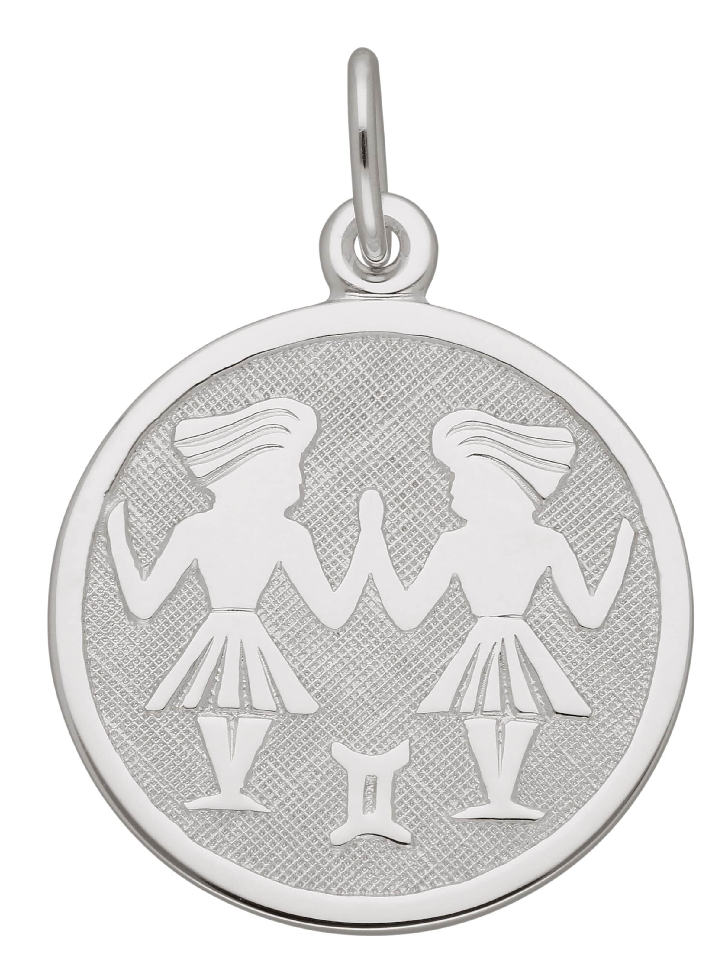 Adelia´s Anhänger "Zwilling" in Silber: Vorderseite