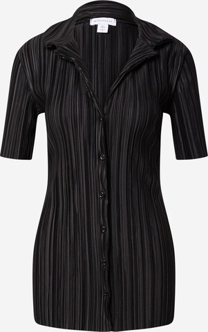 Warehouse Bluse in Schwarz: predná strana