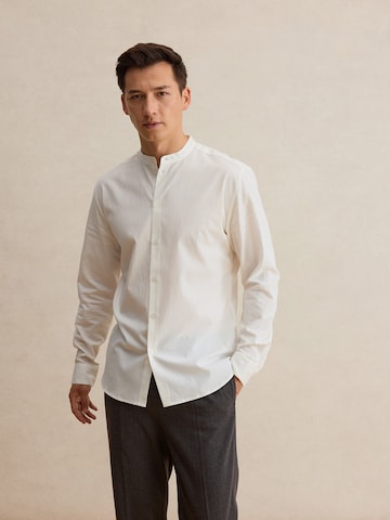 DAN FOX APPAREL Regular Fit Hemd 'Marek' in Weiß: Vorderseite