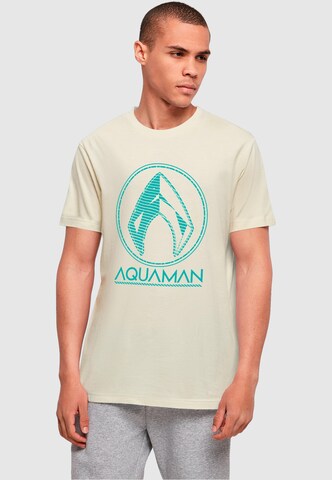 T-Shirt 'Aquaman - Aqua' ABSOLUTE CULT en beige : devant