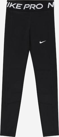 NIKE Skinny Urheiluhousut värissä musta: edessä