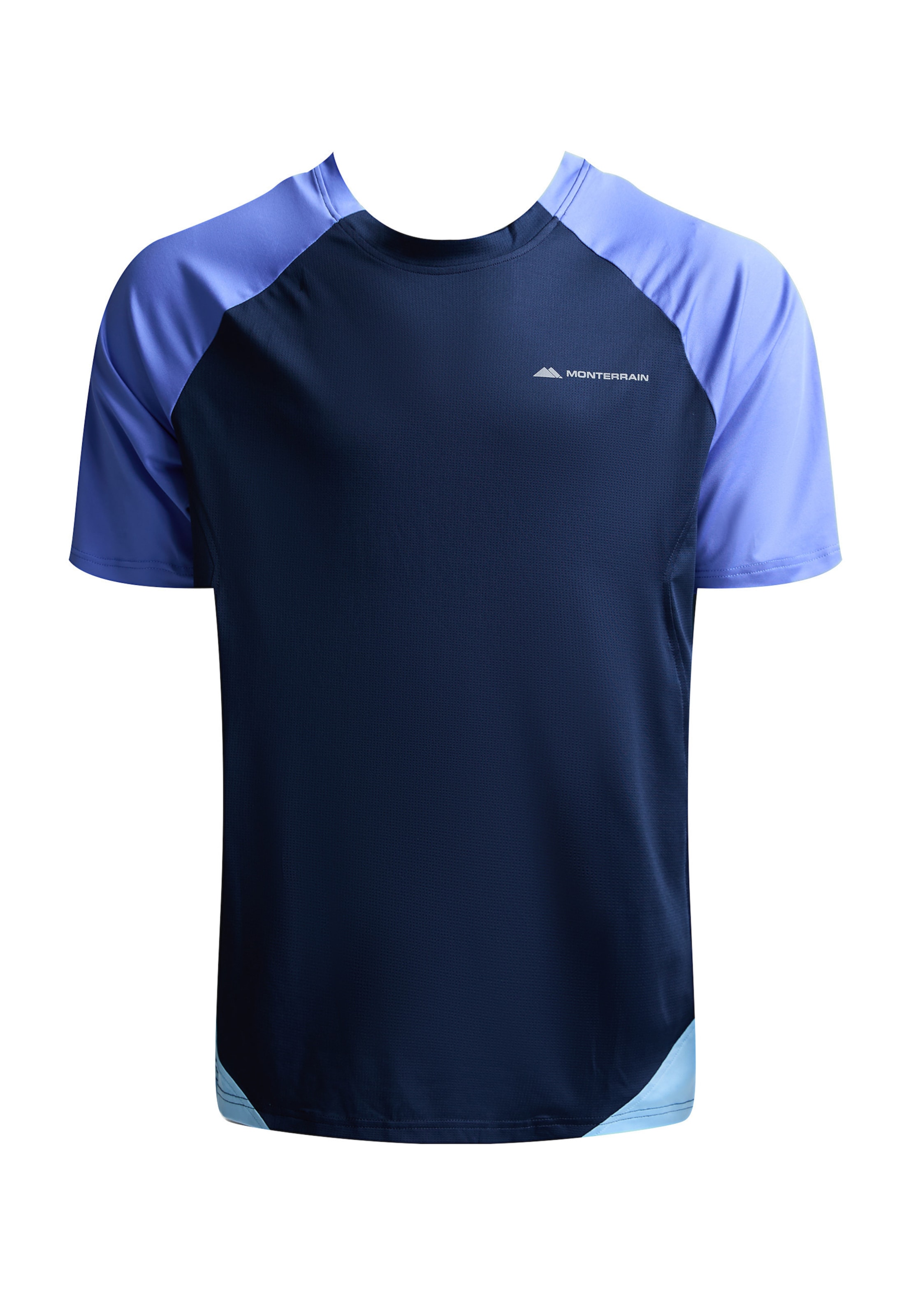 MONTERRAIN - Camiseta funcional 'Vault' en azul: frente