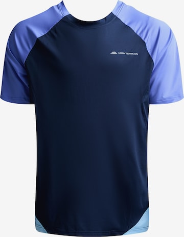 MONTERRAIN Performance shirt 'Vault' in Blue: front