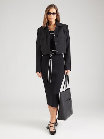 Rochie tricotat de la Karl Lagerfeld pe negru