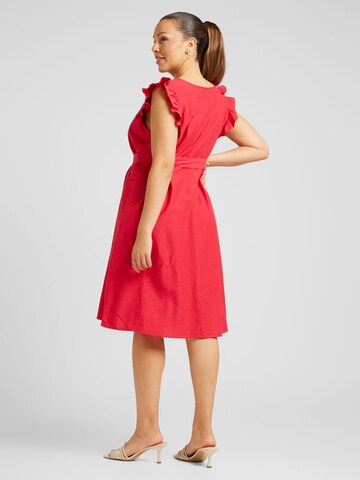 ONLY Carmakoma Φόρεμα 'JUPITER' σε κόκκινο
