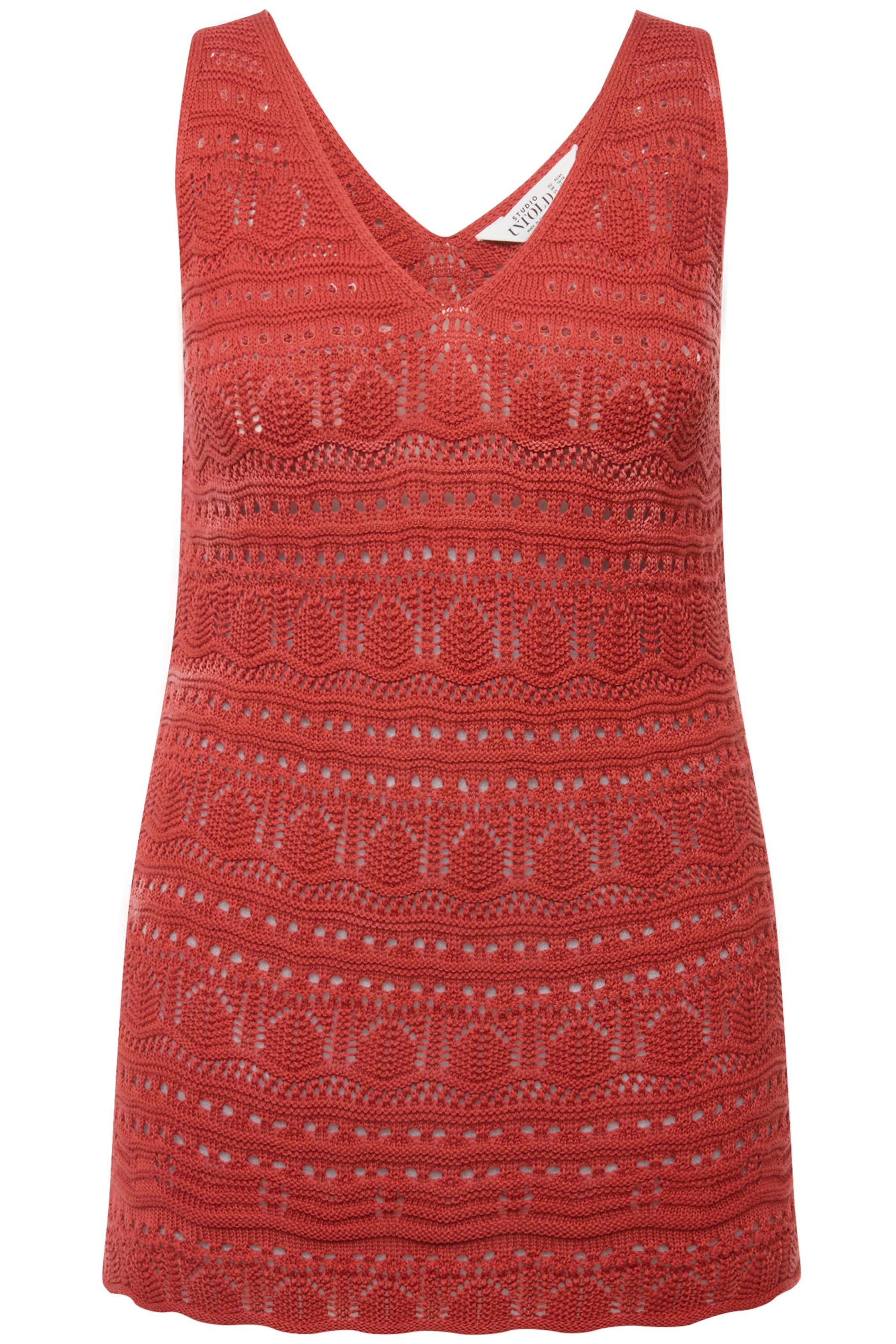 Studio Untold Sticktop in Rot: Vorderseite