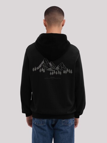 F4NT4STIC Sweatshirt 'Mountain' in Zwart: voorkant