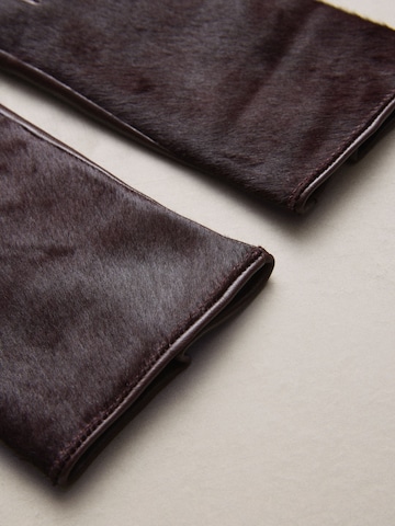 Next Prstové rukavice – hnědá