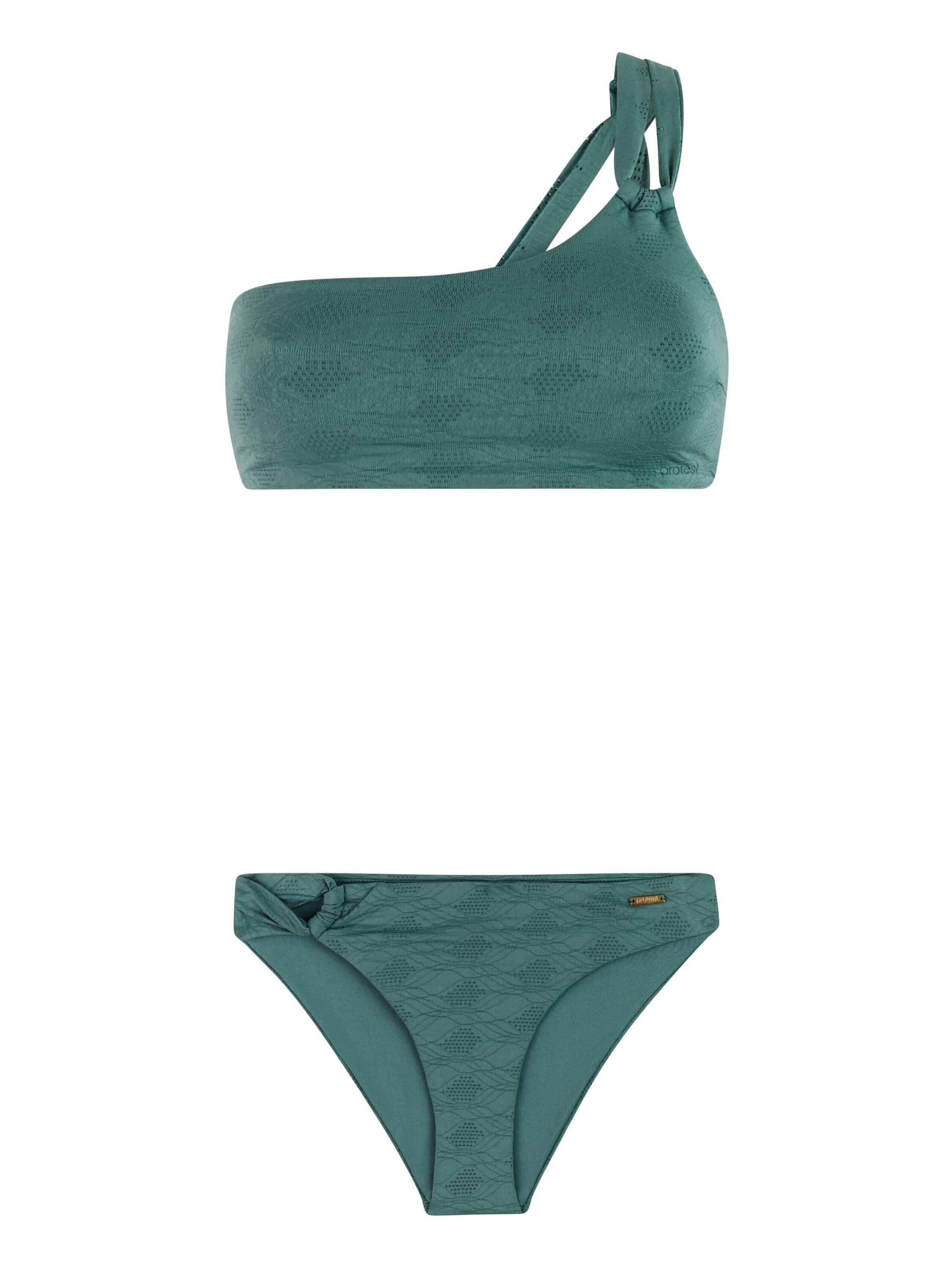 PROTEST Bandeau Bikini 'PRTNadyas' in Groen: voorkant