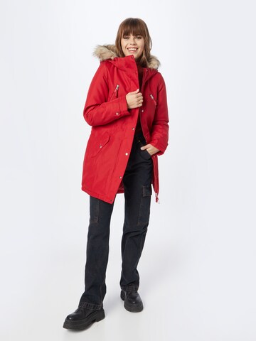 VERO MODA Parka 'TRACK' in Rot