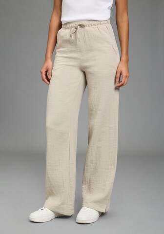 KangaROOS Wide leg Pants in Grey: front