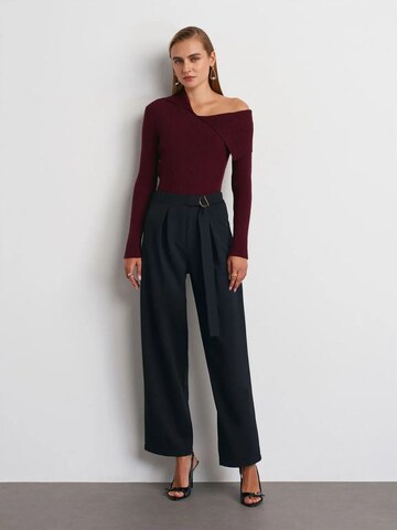 Dilvin Wide Leg Hose in Blau