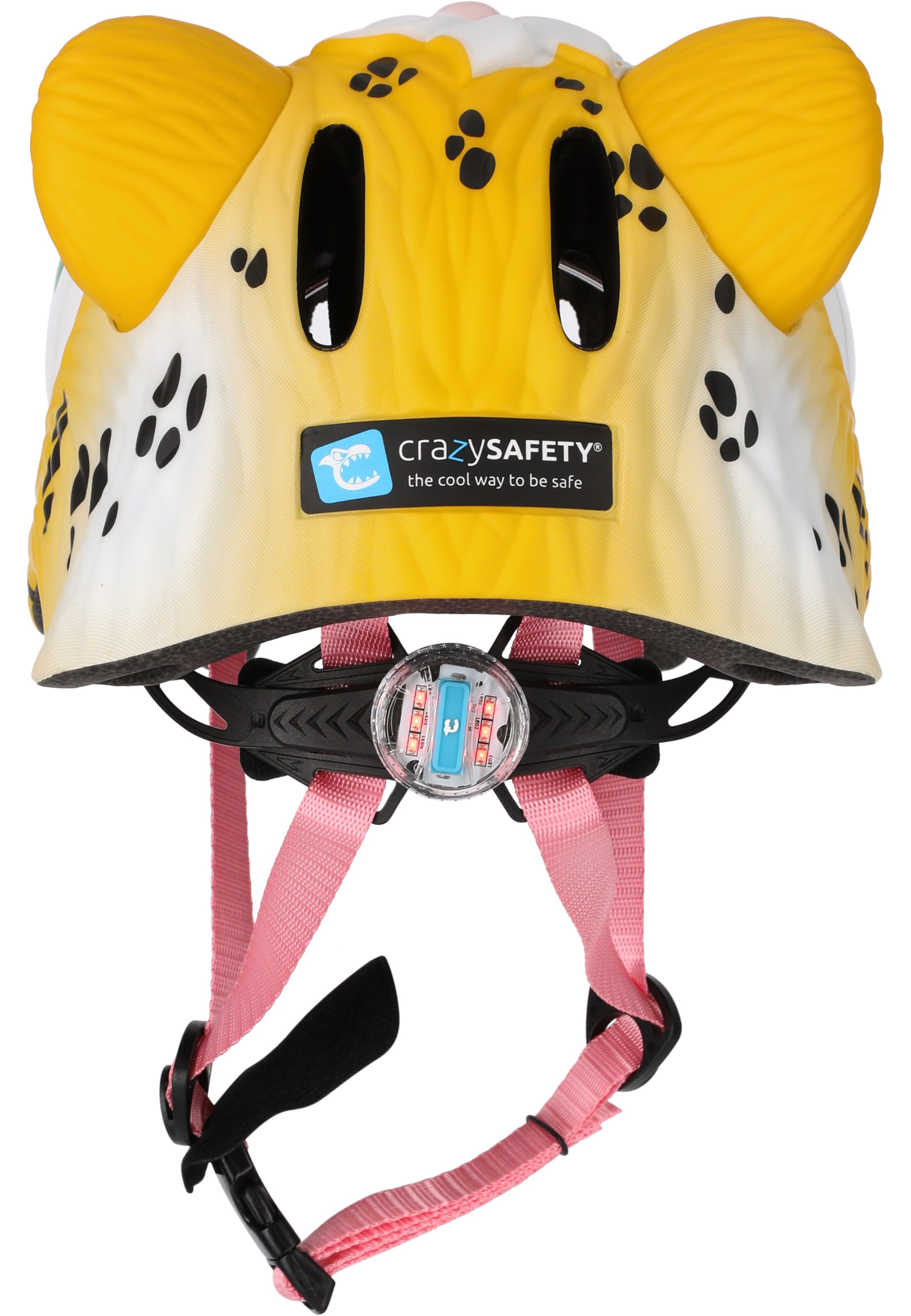 Crazy Safety Helmet 'Leopard' in Yellow