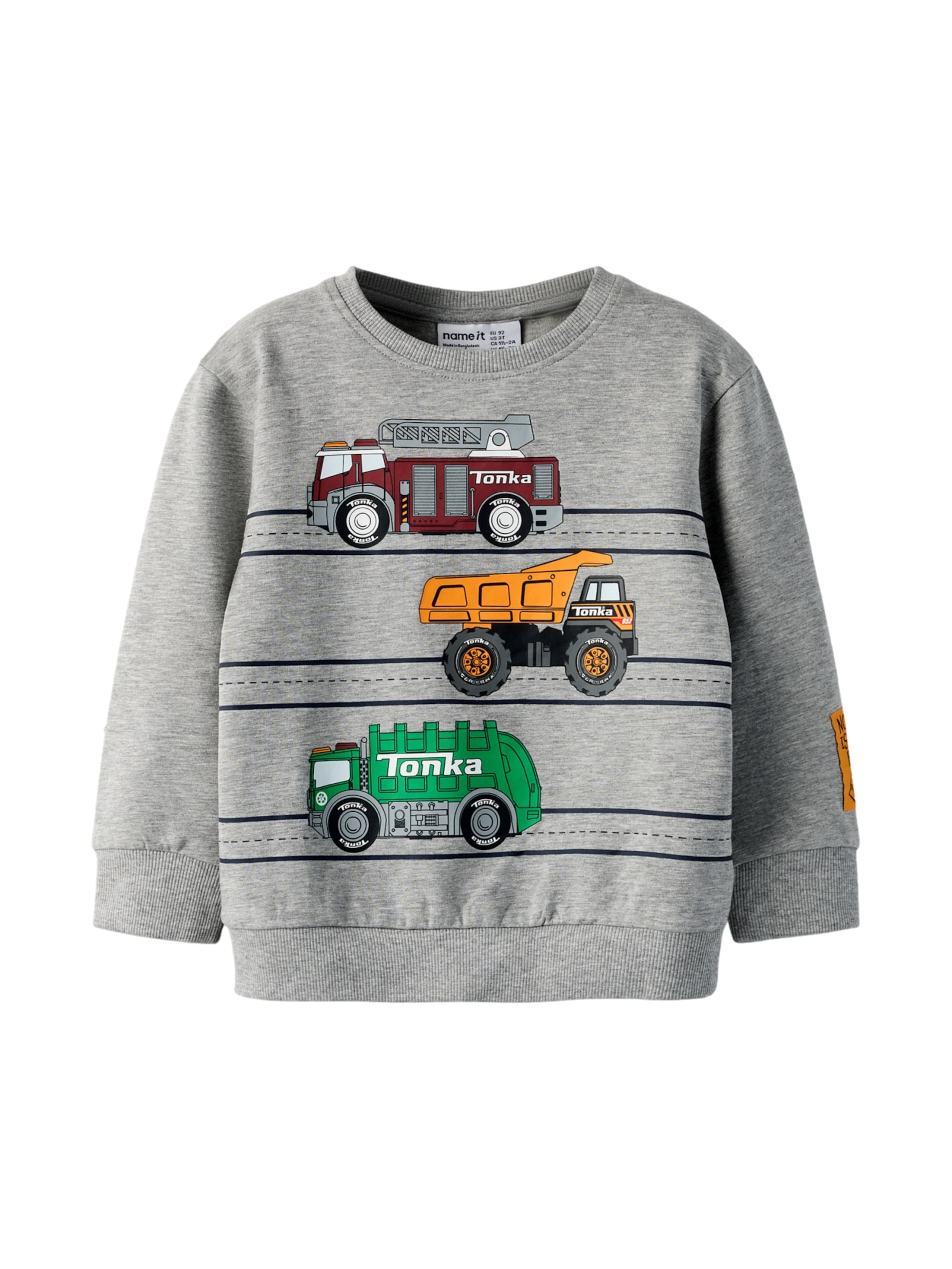 Felpa 'Jorge Tonka' di NAME IT in grigio: frontale
