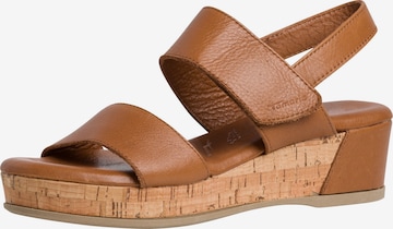 TAMARIS Sandals in Brown: front