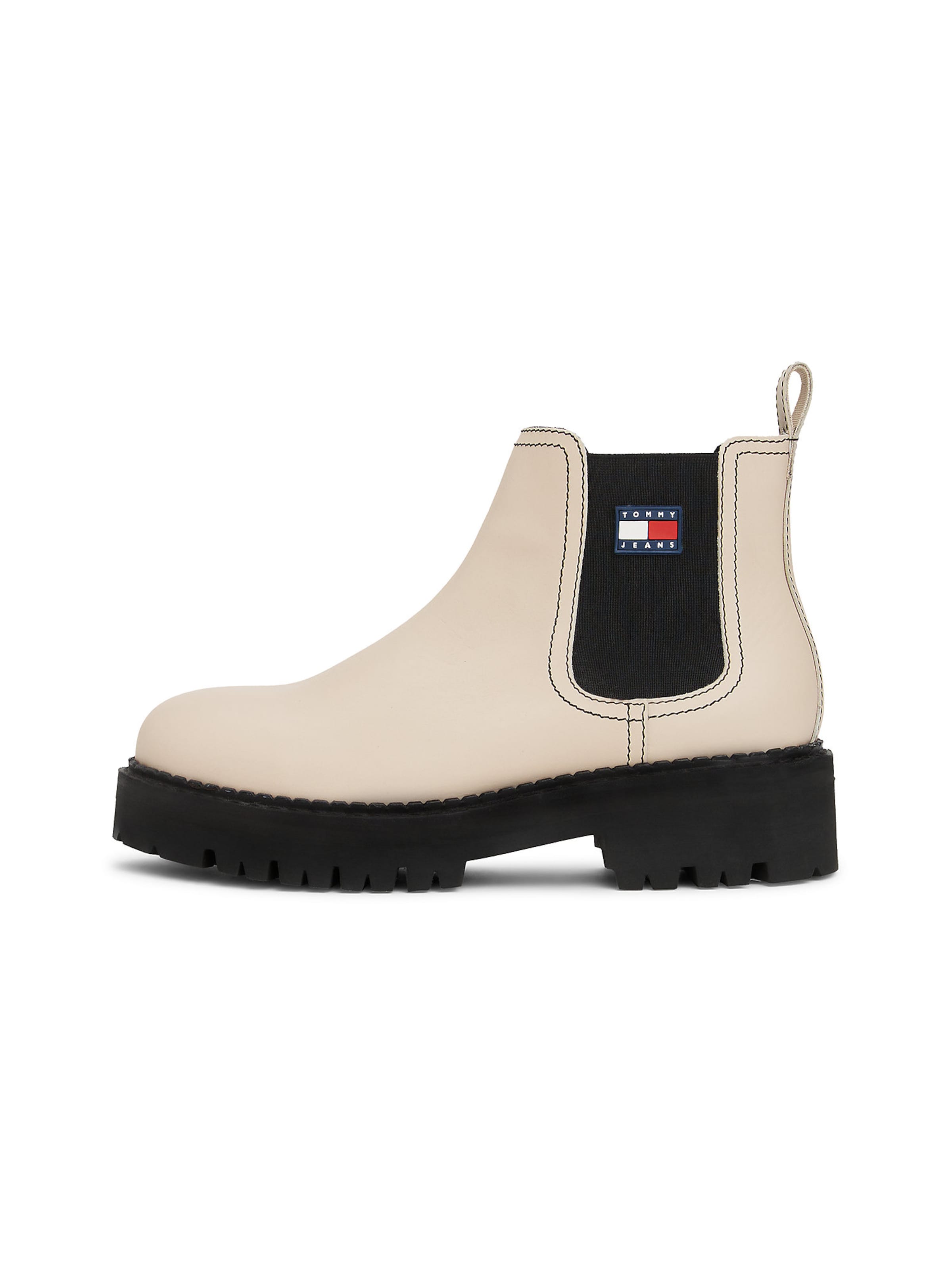 Chelsea Boots Tommy Jeans en beige : devant