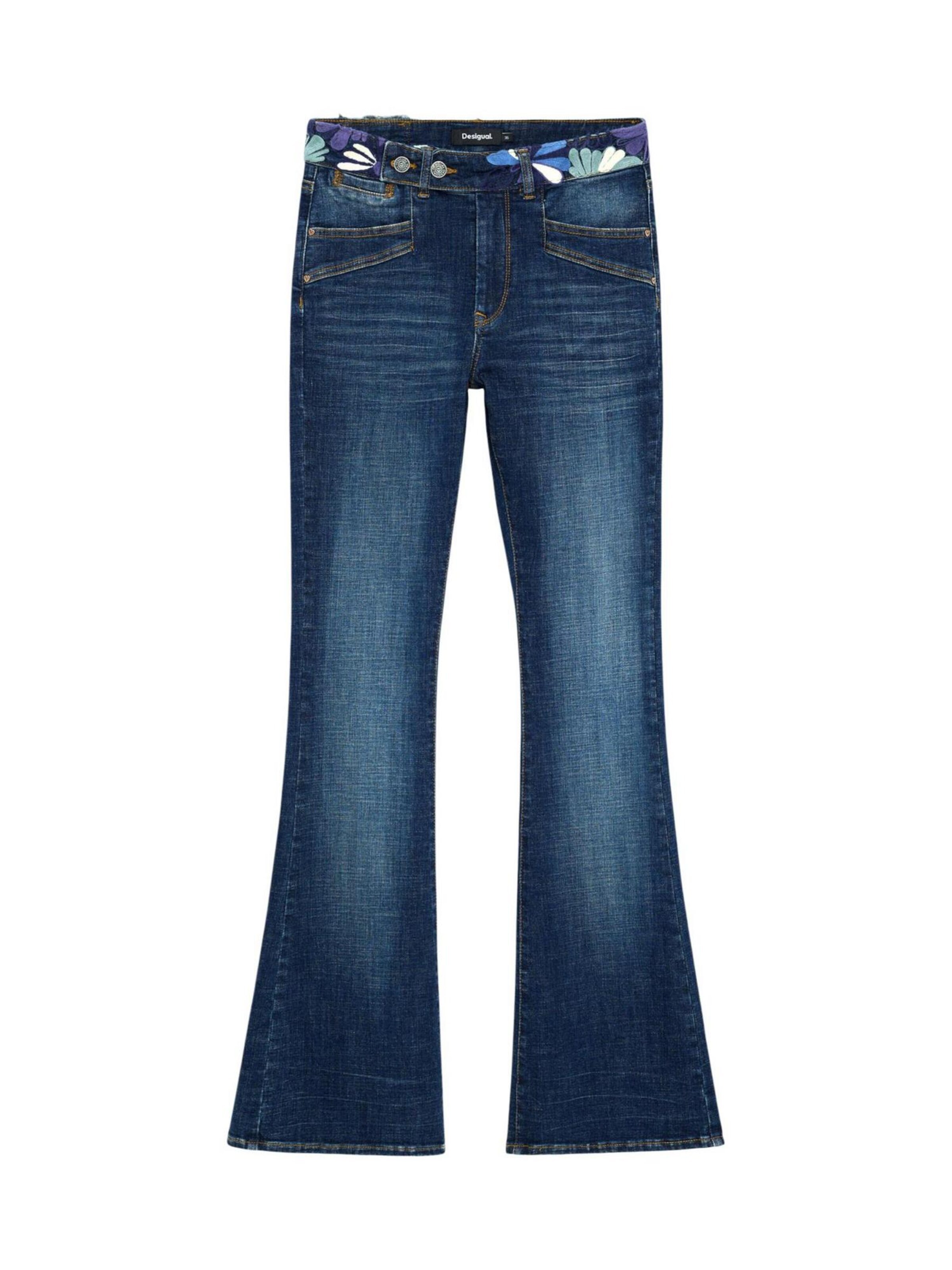 Desigual Wide leg Jeans 'DENIM_HIPBEL 26WWDD21' in Blauw